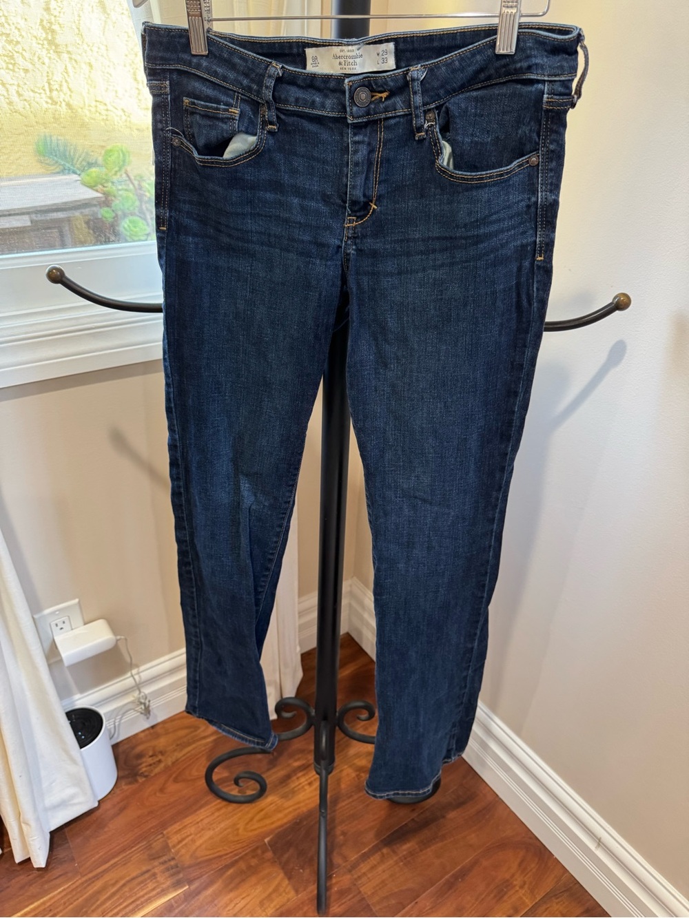 Abercrombie & Fitch Woman Dark Blue The Boot Jeans Size W29 L33 8R
